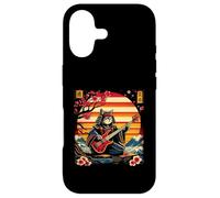 Chat samouraï Japonais Jouant de la Basse Ninja Chaton Warriors Coque pour iPhone 17