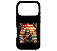 Chat samouraï Japonais Jouant de la Basse Ninja Chaton Warriors Coque pour iPhone 17 Pro