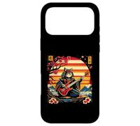 Chat samouraï Japonais Jouant de la Basse Ninja Chaton Warriors Coque pour iPhone 17 Pro Max