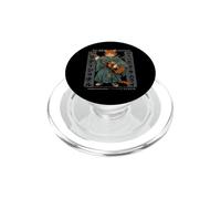 Chat samouraï Japonais Jouant de la Guitare PopSockets PopGrip pour MagSafe