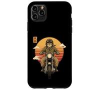 Chat samouraï Japonais sur Moto Kawaii Ninja Cat Biker Coque pour iPhone 11 Pro Max
