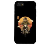 Chat samouraï Japonais sur Moto Kawaii Ninja Cat Biker Coque pour iPhone SE (2020) / 7/8