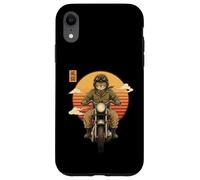 Chat samouraï Japonais sur Moto Kawaii Ninja Cat Biker Coque pour iPhone XR