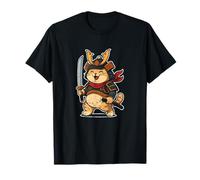 Chat samouraï mignon chaton guerrier japonais T-Shirt