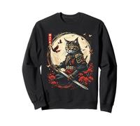 Chat samouraï Sweatshirt