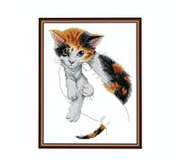 Chat Sanhua canevas kit complet point de croixe kit complet Kit de broderie Adulte Debutant loisirs créatifs