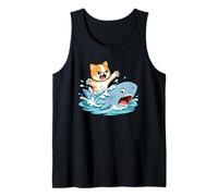 Chat sans crainte chevauchant Un Requin Débardeur