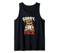 Chat Sarcastique Amusant Sorry I Can't I Don't Give A F Rude Débardeur
