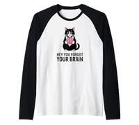 Chat Sarcastique Antisocial introverti fatigué des Gens stupides Manche Raglan