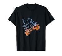 Chat Sarcastique drôle Motocross Rider Dirt Bike Animal Art T-Shirt