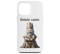 Chat satanique catholique impie avec Cornes Coque pour iPhone 13 Pro Max
