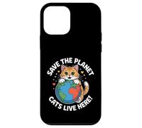 Chat Save The Planet Nature Earth Kitty Eco Sensibilisation au Climat Coque pour iPhone 12 Mini