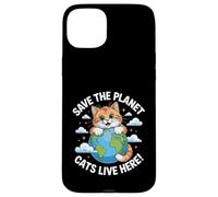 Chat Save The Planet Nature Earth Kitty Eco Sensibilisation au Climat Coque pour iPhone 15 Plus