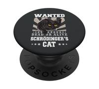 Chat Schrödinger's Cat des Chats, Professeur Sciences Chats PopSockets PopGrip Adhésif