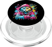 Chat Scottish Fold en Sweat PopSockets PopGrip pour MagSafe