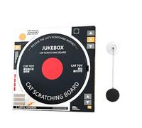 Chat Scratching Pad, Record Scratch Pad, Wall Pasted Scratching Pad, Scratching Cardboard, Wall Pasted Record Scratch Pads for Kittens with Spring Swing Ball and Catnip for Indoor Cats