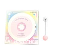 Chat Scratching Pad, Record Scratch Pad, Wall Pasted Scratching Pad, Scratching Cardboard, Wall Pasted Record Scratch Pads for Kittens with Spring Swing Ball and Catnip for Indoor Cats