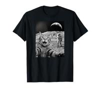 Chat Selfie Moon Landing Drôle T-Shirt