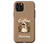 Chat Siam Mignon et Tasse de café Le Matin Coque pour iPhone 11 Pro