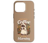 Chat Siam Mignon et Tasse de café Le Matin Coque pour iPhone 16 Pro