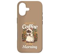 Chat Siam Mignon et Tasse de café Le Matin Coque pour iPhone 17