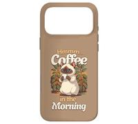 Chat Siam Mignon et Tasse de café Le Matin Coque pour iPhone 17 Pro Max
