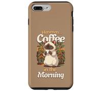 Chat Siam Mignon et Tasse de café Le Matin Coque pour iPhone 7 Plus/8 Plus