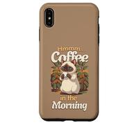 Chat Siam Mignon et Tasse de café Le Matin Coque pour iPhone XS Max