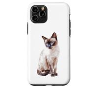 Chat Siamois aux Yeux Bleus captivant Coque pour iPhone 11 Pro
