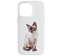 Chat Siamois aux Yeux Bleus captivant Coque pour iPhone 14 Pro Max