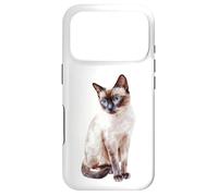 Chat Siamois aux Yeux Bleus captivant Coque pour iPhone 17 Pro