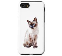 Chat Siamois aux Yeux Bleus captivant Coque pour iPhone SE (2020) / 7/8