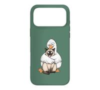 Chat Siamois drôle Sarcastique maladroit Silly oie câlin Humour Coque pour iPhone 17 Pro Max