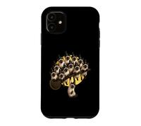 Chat Siamois empilé sur Un Balai de sorcière Volante Coque pour iPhone 11
