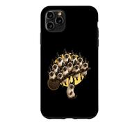 Chat Siamois empilé sur Un Balai de sorcière Volante Coque pour iPhone 11 Pro Max