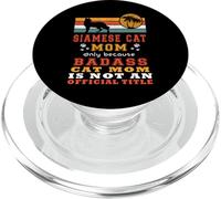Chat Siamois Maman Rétro Vintage Drôle Kitty Chat Amoureux PopSockets PopGrip pour MagSafe