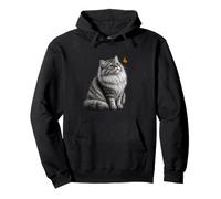 Chat Sibérien Papillon Amoureux Chat Sibérien Peluche Sweat à Capuche