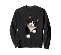 Chat Smoking Yeux dorés réalistes adorables Sweatshirt