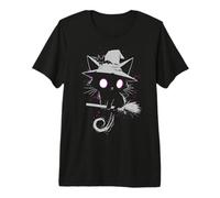 Chat Sorcière Halloween | Witchy Witchcore Wicca Sorcellerie T-Shirt Haut de Gamme