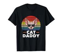 Chat Sphynx Cat Daddy Funny Cat Dad Lover T-Shirt