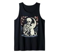 Chat Squelette Chaton Halloween Japonais Débardeur