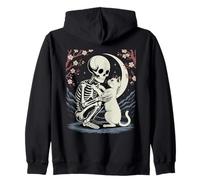 Chat Squelette Chaton Halloween Japonais Sweat à Capuche