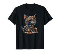 Chat Steampunk Vintage Art Hommes Femmes Enfants Chats Rétro T-Shirt
