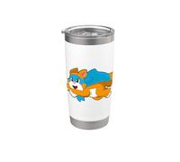 Chat Super-héros Cape Gobelet isotherme en acier inoxydable double paroi