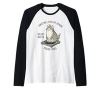 Chat sur Tourne-Disque Imaginez Que Votre Opinion n'a Pas d'importance Manche Raglan