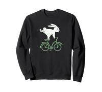 Chat sur Un Lapin | Bunny Cycling | Bicycle Lover Sweatshirt