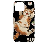 Chat Sushi de Style animé : Harajuku Tokyo Japan Cat Cafe Coque pour iPhone 16 Pro Max