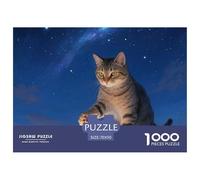 Chat Tabby 1000 Pièces Puzzle Adultes Et Enfants Animal Divertissement Créatif Enfants Cadeaux Classiques pour Créatif 70x50cm/1000pcs