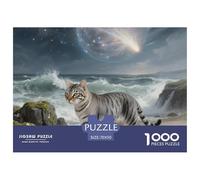 Chat Tabby Puzzles 1000 Pièces Adultes Et Enfants Animal Classiques Cadeau Enfants Cadeaux Jouets De Jeu Stimulants 70x50cm/1000pcs