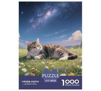 Chat Tabby Puzzles 1000 Pièces Adultes Et Enfants Animal Décoration D Intérieur Enfants Cadeaux Jouets De Jeu Stimulants 38x26cm/1000pcs